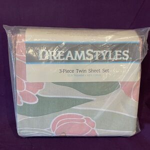 DreamStyles 3-Piece Twin Sheet Set VINTAGE New Old Stock
